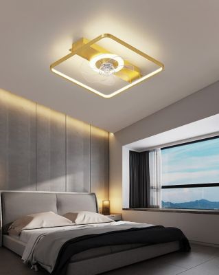 Quạt Trần Đèn Âm Trần Hiện Đại Đường Kính 52cm – Thiết Kế Sang Trọng, Làm Mát Êm Ái
