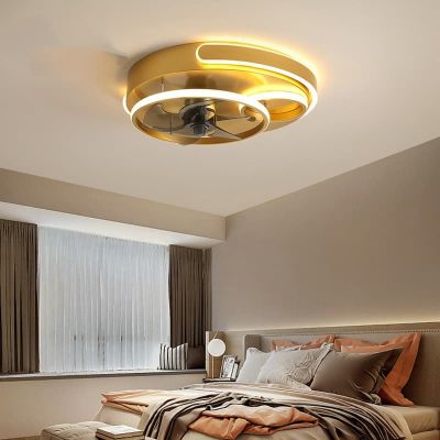 Quạt Trần Đèn Âm Trần Hiện Đại Đường Kính 50cm – Thiết Kế Sang Trọng, Làm Mát Êm Ái