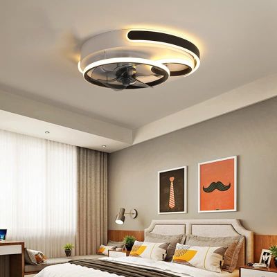 Quạt Trần Đèn Âm Trần Hiện Đại Đường Kính 50cm – Thiết Kế Sang Trọng, Làm Mát Êm Ái