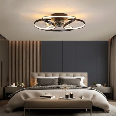 Quạt Trần Đèn Âm Trần Hiện Đại Đường Kính 55cm – Thiết Kế Sang Trọng, Làm Mát Êm Ái