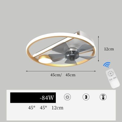 Quạt trần đèn LED ốp trần khung vuông lồng ghép