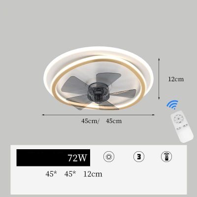 Quạt trần đèn LED ốp trần khung vuông lồng ghép
