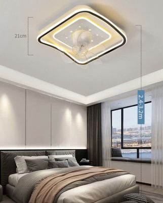 Quạt trần đèn LED thông minh điều khiển App