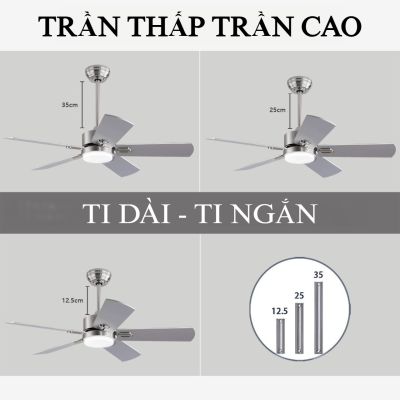 QUẠT TRẦN ĐÈN PHONG CÁCH BẮC ÂU 009