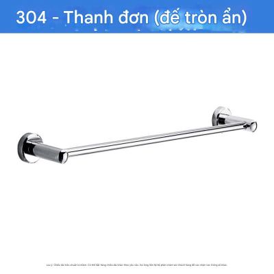 Thanh Treo Khăn Inox 304 Dày 40/50/60/80cm - Chống Gỉ, Đánh Bóng Cao Cấp 007