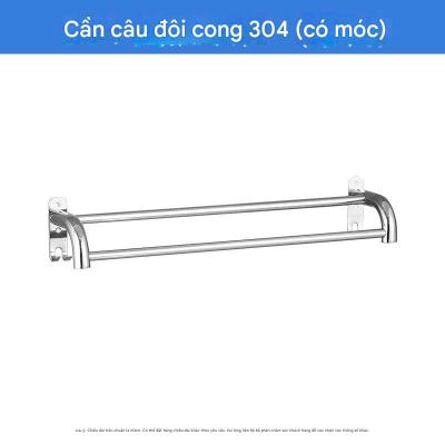 Thanh Treo Khăn Inox 304 Dày 40/50/60/80cm - Chống Gỉ, Đánh Bóng Cao Cấp 007