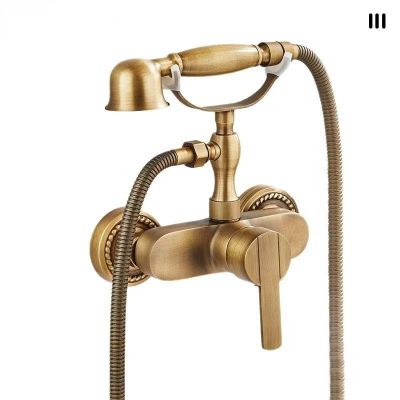 Vòi Hoa Sen Kiểu Điện Thoại Cổ Điển 002 - Chất Liệu Đồng Cao Cấp, Thiết Kế Sang Trọng Đa Chức Năng