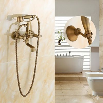 Vòi Hoa Sen Kiểu Điện Thoại Cổ Điển 002 - Chất Liệu Đồng Cao Cấp, Thiết Kế Sang Trọng Đa Chức Năng