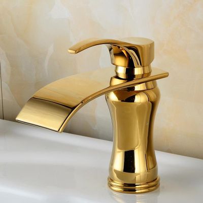 VÒI LAVABO NÓNG LẠNH CHẤT LIỆU MẠ ĐỒNG 012