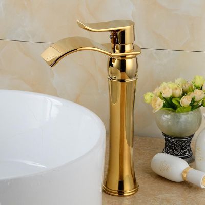 VÒI LAVABO NÓNG LẠNH CHẤT LIỆU MẠ ĐỒNG 013