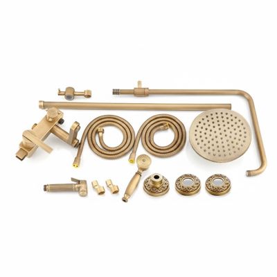 Vòi Sen Tắm Đồng Cổ Điển Cao Cấp 001 (Màu Đồng Thau)