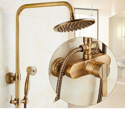 Vòi Sen Tắm Đồng Cổ Điển Cao Cấp 001 (Màu Đồng Thau)