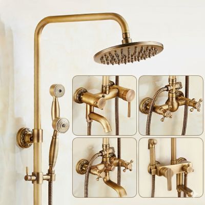 Vòi Sen Tắm Đồng Cổ Điển Cao Cấp 001 (Màu Đồng Thau)