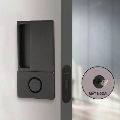 Khóa Cửa Lùa Âm Một Mặt Bằng Đồng Cao Cấp – Mã 058