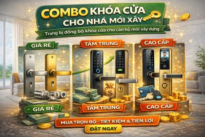 Combo Kh&oacute;a Cửa Cho Nh&agrave; Mới X&acirc;y: N&ecirc;n Chọn Như Thế N&agrave;o Cho Đồng Bộ V&agrave; An To&agrave;n?
