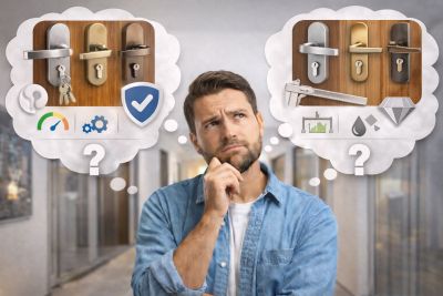 Kho&aacute; cửa tay gạt cho cửa gỗ chung cư: C&aacute;ch chọn đ&uacute;ng v&agrave; bền l&acirc;u