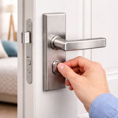 Kh&oacute;a cửa tay gạt cho cửa ph&ograve;ng ngủ: Ri&ecirc;ng tư, tiện lợi v&agrave; bền bỉ