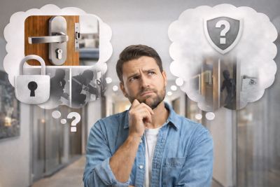 Kho&aacute; cửa tay gạt chung cư c&oacute; an to&agrave;n kh&ocirc;ng?