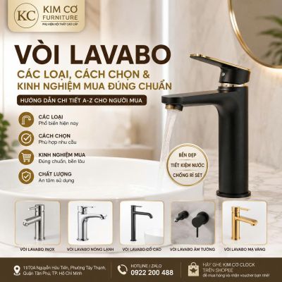 V&ograve;i Lavabo &ndash; C&aacute;c Loại, C&aacute;ch Chọn &amp; Kinh Nghiệm Mua Đ&uacute;ng Chuẩn
