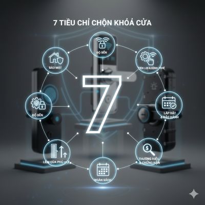 7 Ti&ecirc;u Ch&iacute; Chọn Kh&oacute;a Cửa An To&agrave;n, Bền V&agrave; Ph&ugrave; Hợp Nhất