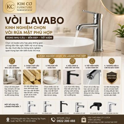 V&ograve;i Lavabo &ndash; Kinh Nghiệm Chọn V&ograve;i Rửa Mặt Ph&ugrave; Hợp