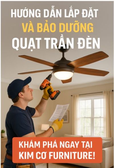 Hướng Dẫn Lắp Đặt Và Bảo Dưỡng Quạt Trần Đèn