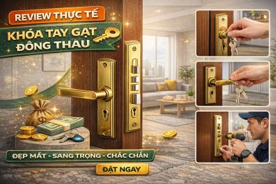 Review kh&oacute;a tay gạt đồng thau &ndash; C&oacute; bền v&agrave; đ&aacute;ng mua kh&ocirc;ng?